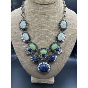 BEAUTIFUL Semi Precious “Blues” Statement Necklace